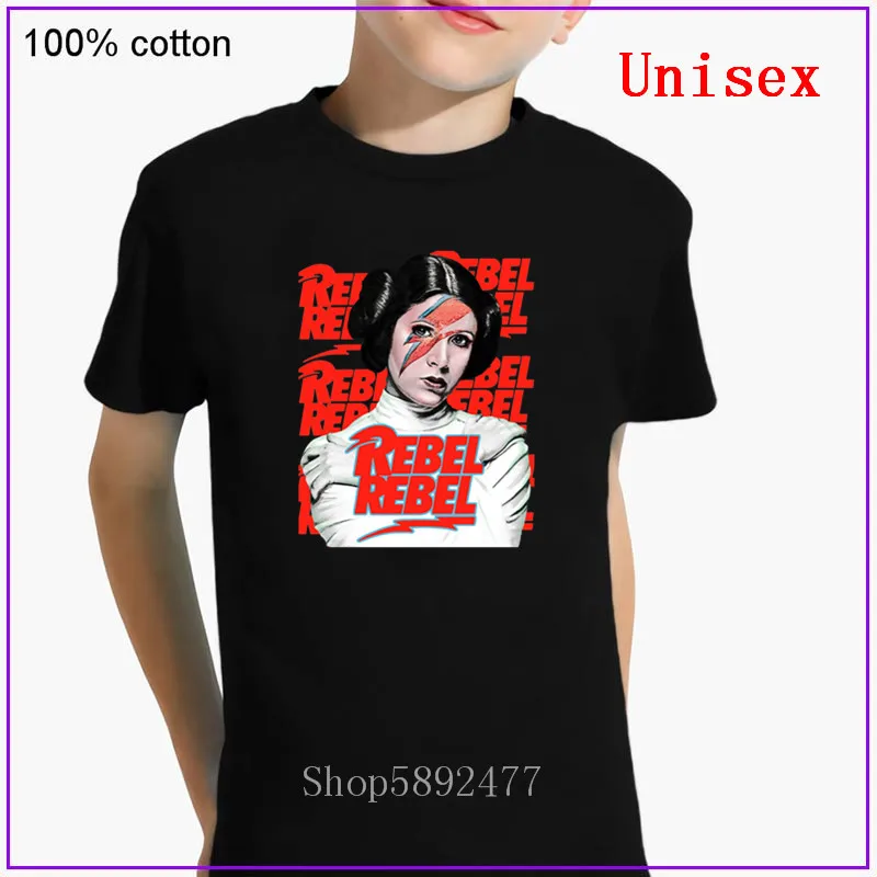 Коллекция 2020 года детская одежда футболка с принтом REBEL PRINCESS LEILA хлопковая