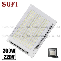 200w cob led lamp chip led bulb lamp ac220v smart ic aluminum plate pure white for diy led spotlight floodlight chip