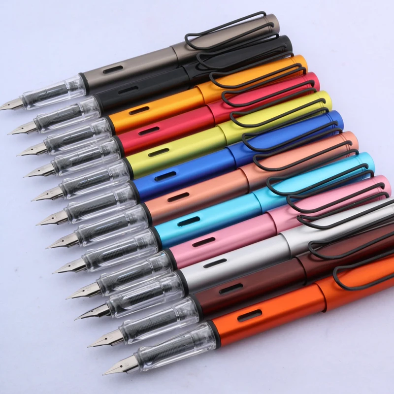 Высококачественная металлическая перьевая ручка 330 Модные прозрачные цветные