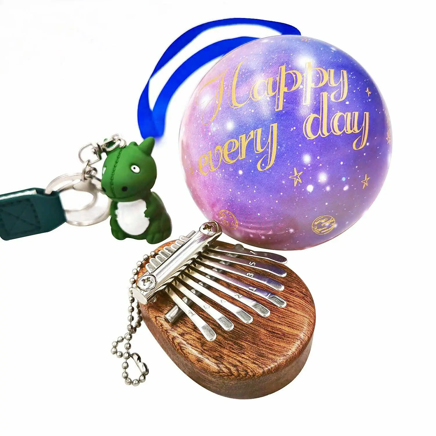 Брелок для ключей с маленьким пальцем пианино карлимба украшение в виде шара