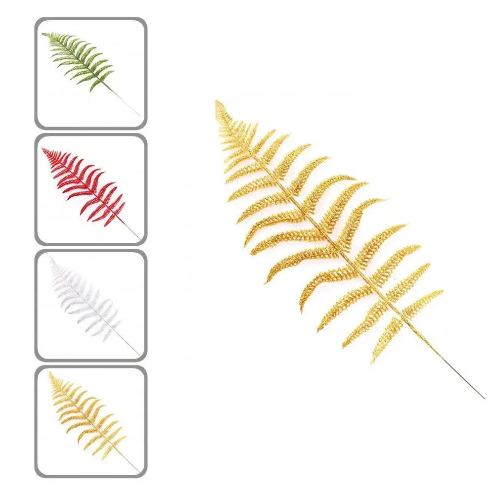 

Искусственные листья, простой в обслуживании, настольный Рождественский Декор, листья, Рождественский Декор, Модные Листья