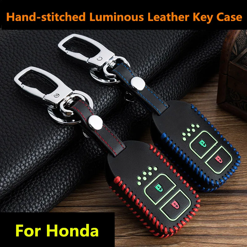Для Honda 2016 2017 CRV Pilot Accord Civic Fit Freed keyless entry car sty Luminous Автомобильный Брелок-чехол для