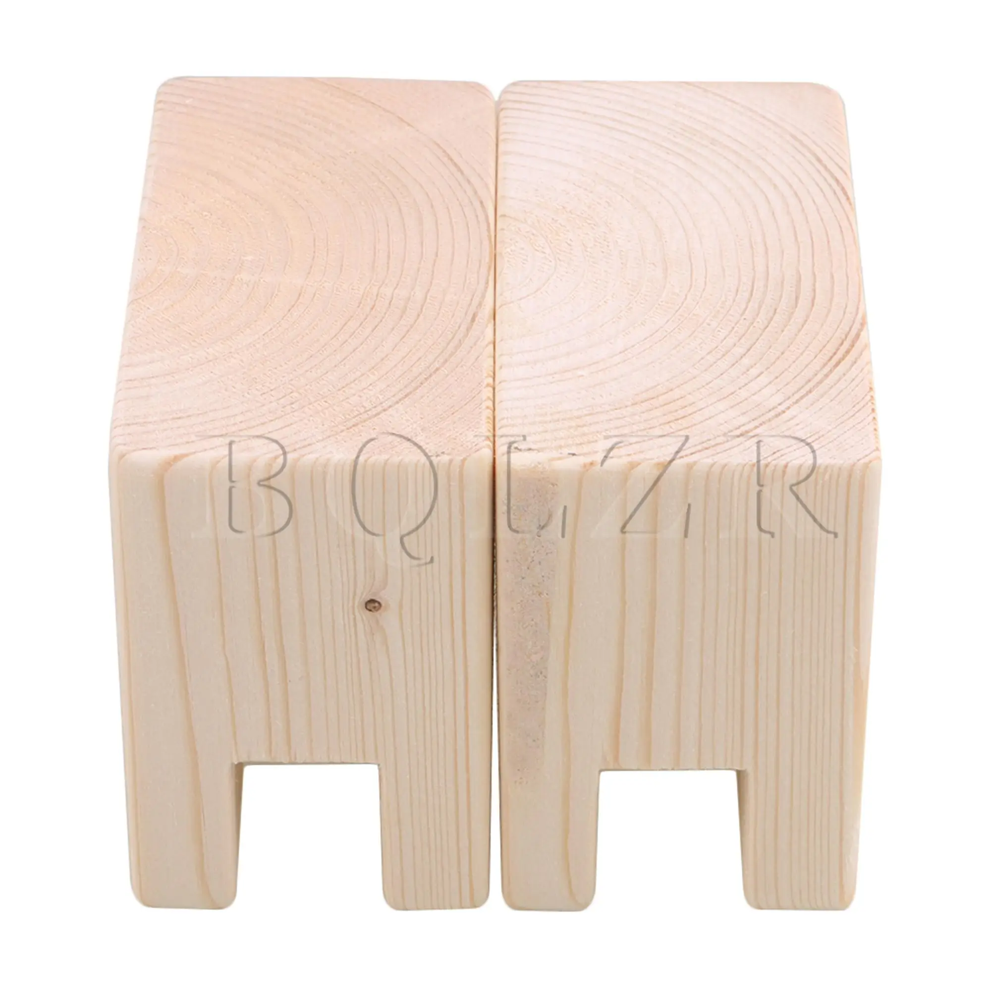 2PCS 2x10CM Groove Wood Furniture Lifter Bed Sofa Table Risers Add 5cm BQLZR | Обустройство дома
