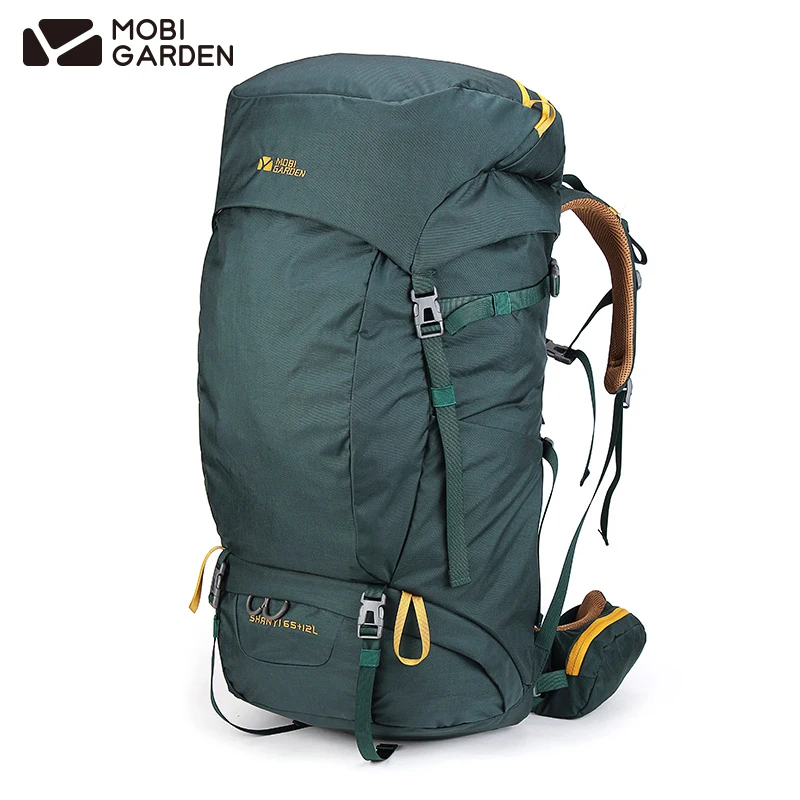 Мобигарден Шаньи 65+12л Рюкзак Высокой Вместимости для Активного Отдыха с Водонепроницаемой Обложкой для Дождя для Хайкинга и Восхождений Мужчин и Женщин NXLQU64002.