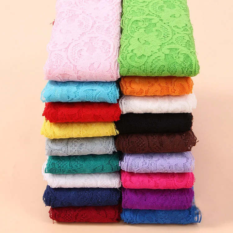 Ажурная Цветочная кружевная отделка 8 см аксессуары для одежды мягкая эластичная