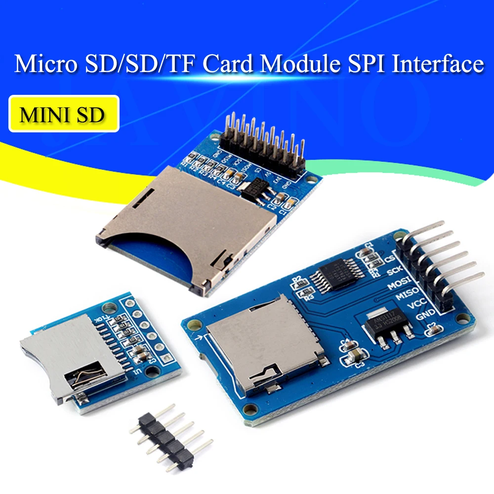 

SD Adapter Micro SD Storage Expansion Board Micro SD TF Card Memory Shield Module SPI For Arduino