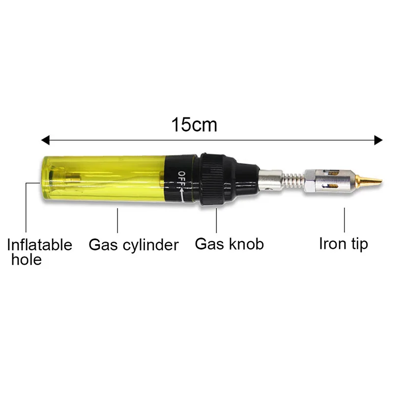 Газовый паяльник портативный 3 в 1 многофункциональный Сварочная ручка горелка