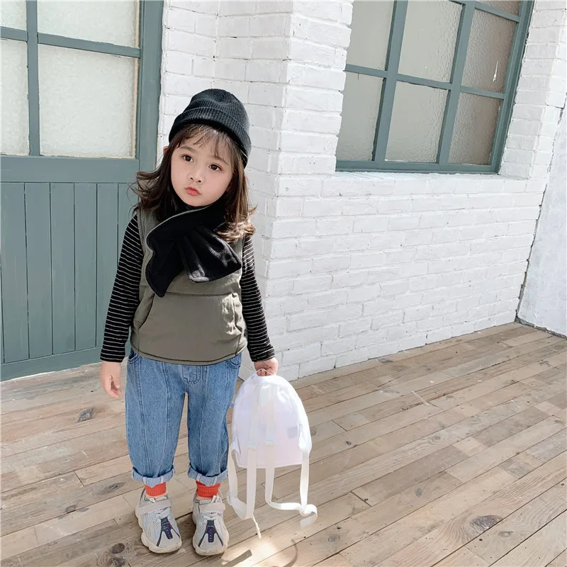 2019 г. Осень Новое поступление корейский стиль хлопок чистый цвет утолщенный