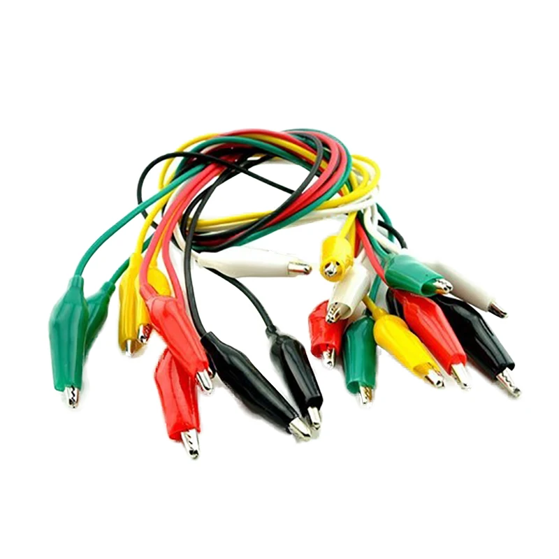 10Pcs 5 Colors Length Double-Ended Alligator Clips Jumper Wire Mini Test DIY Cable Folder Hook |