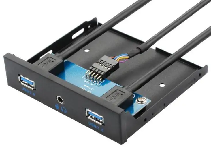 LBSC USB3.0 20Pin * 2 + аудио интерфейс наушников Настольный компьютер панель гибкого