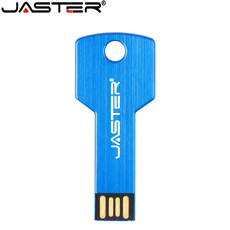 JASTER Cle USB 2 0 Stick логотип флэш накопитель металлический в форме ключа флешки 4 ГБ 16 32