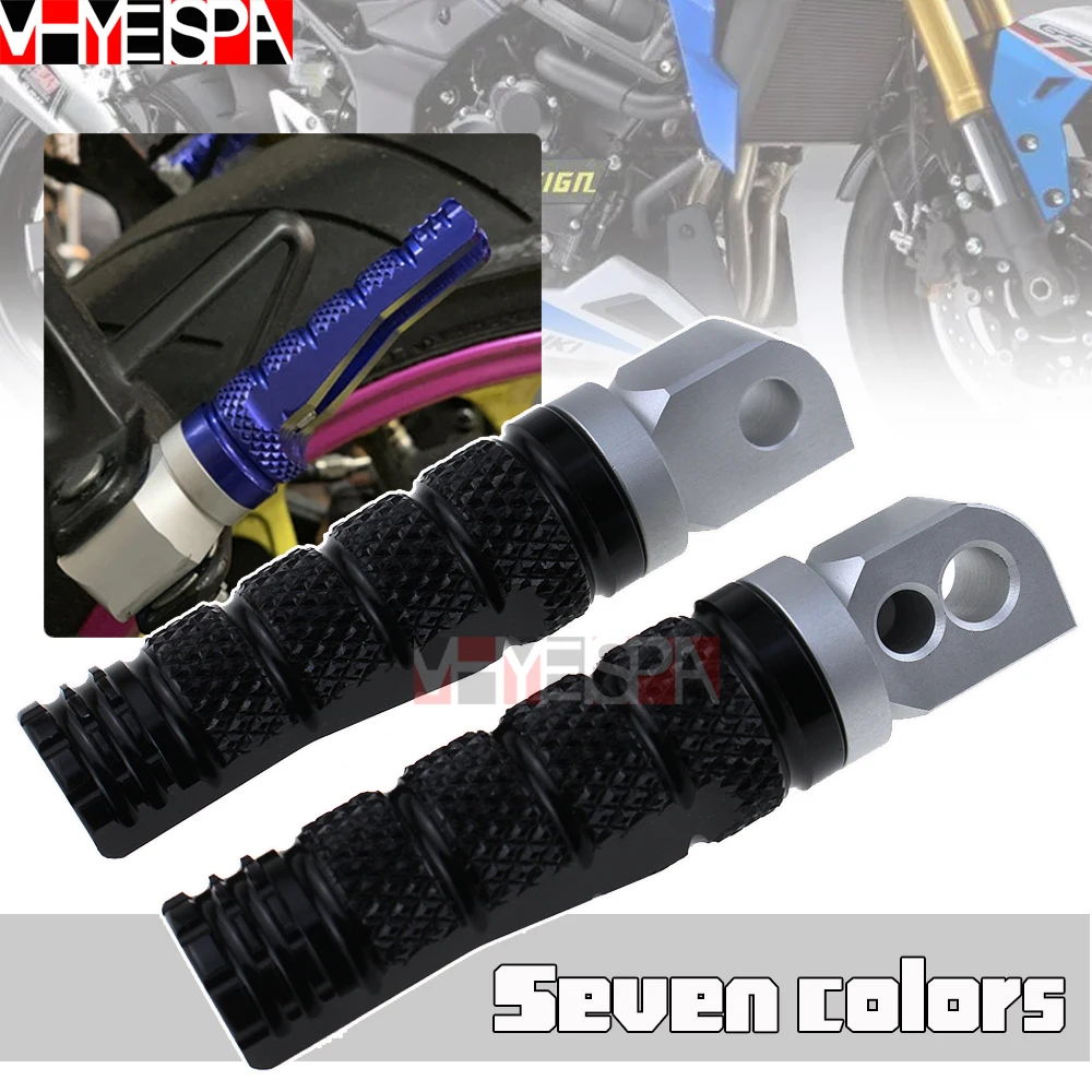 

Алюминиевые модификации мотоцикла 2 шт., подножки для SUZUKI GSR600 2006-2010 GSR750 2011-2014, Пассажирские подножки, педали, подножка