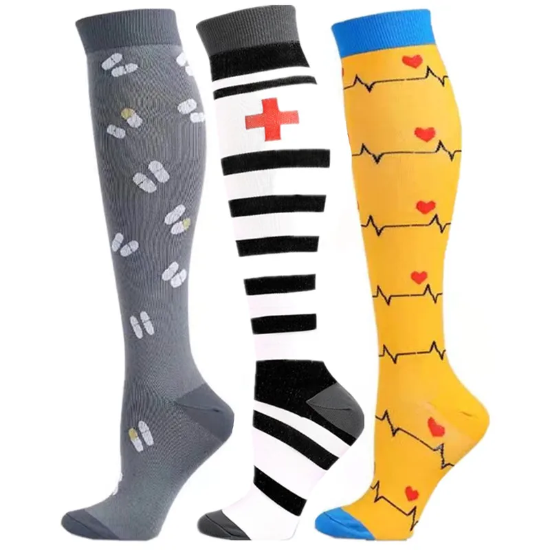 

New Compression Socks For Women Men Doctor Nurse Medical Nursing Socks 20-30 MmHg Anti Fatigue Calf Compression Stockings Gifts
