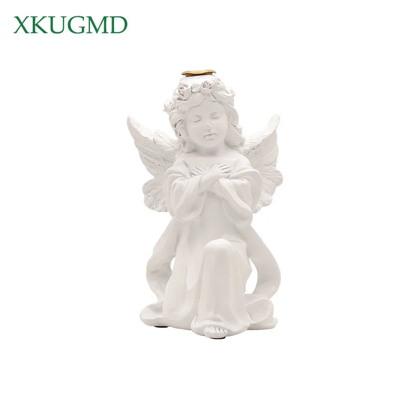 

Nordic Creative Resin Cupid Cute Angel Candle Holder Sculpture Decoration Living Room TV Cabinet Home Decorat Ornaments