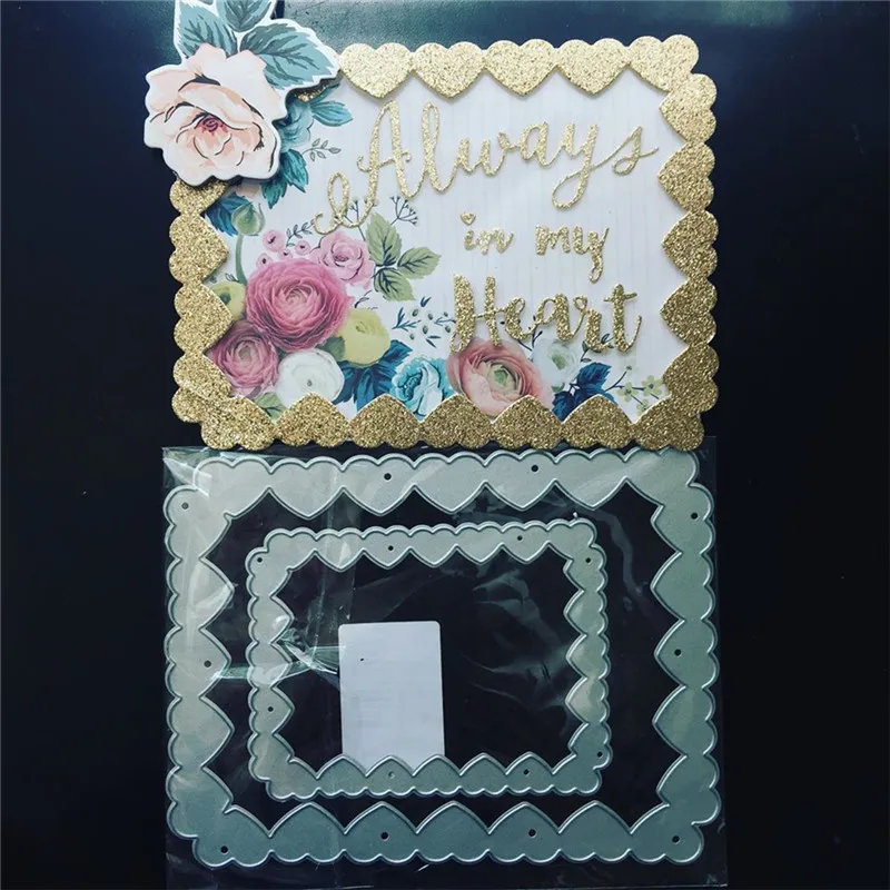 DiyArts Love Border фон для резки металла штампы изготовление скрапбукинга тиснение