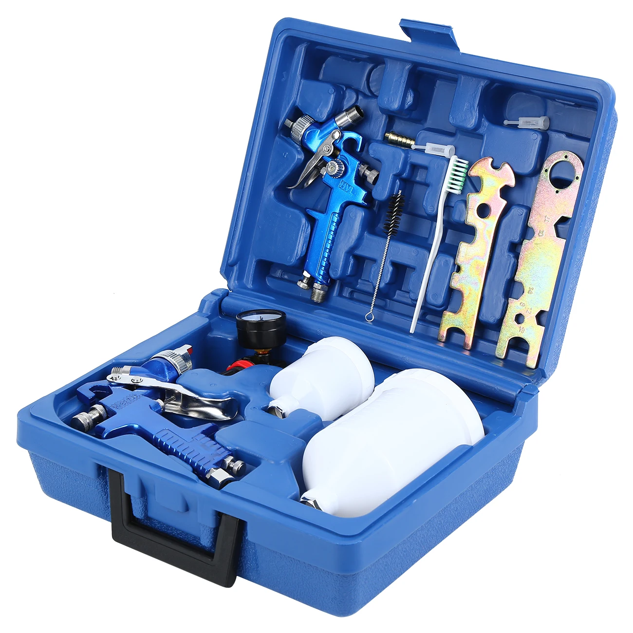 

Samger Professional 2pcs HVLP Spay Gun 0.8/1.4mm Nozzle Gravity Airbrush Original Authentic Spray Gun For Car Painting Tools