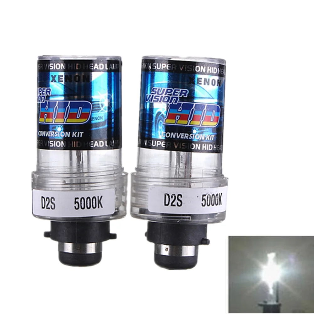 2шт 35W D2S / D2C Замена автомобиля HID ксеноновая лампа белый головной светильник
