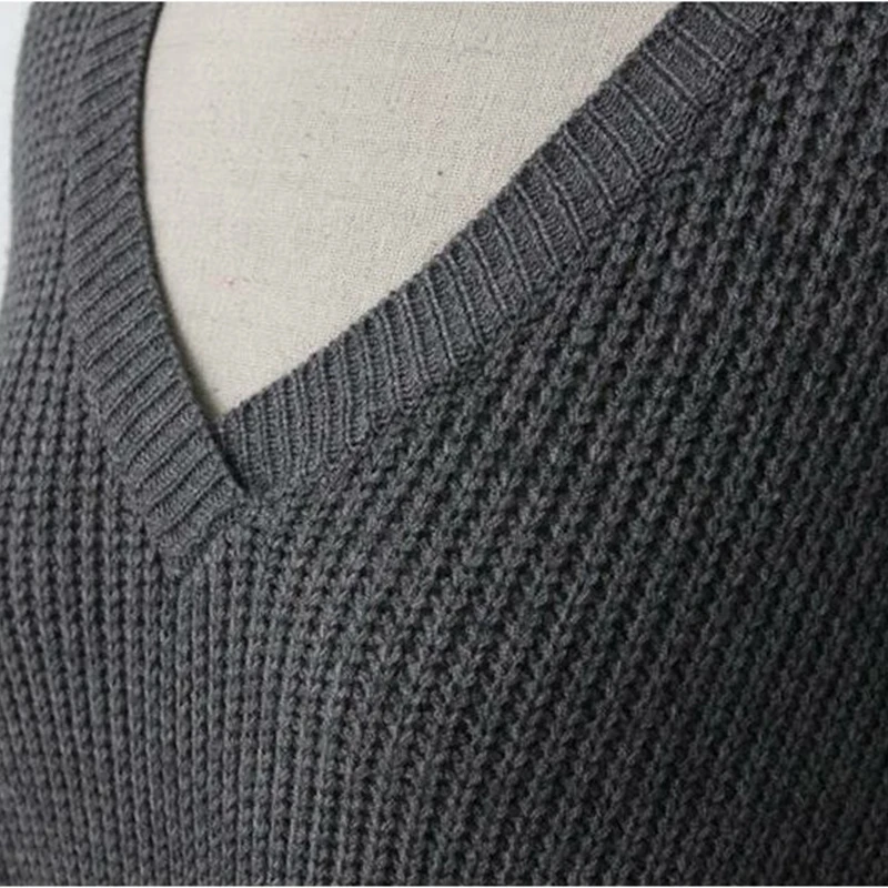 XITAO Harajuku Plus Size Knit Sweater Casual V Neck Long Sleeve Irregular Patchwork Zipper Korean Fashion Autumn New CXB792 | Женская