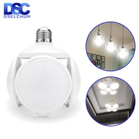 led bulb e27 40w football ufo lamp 360 degrees folding bulb ac 85 265v 110v 220v lampada led spotlight light coldwarm white