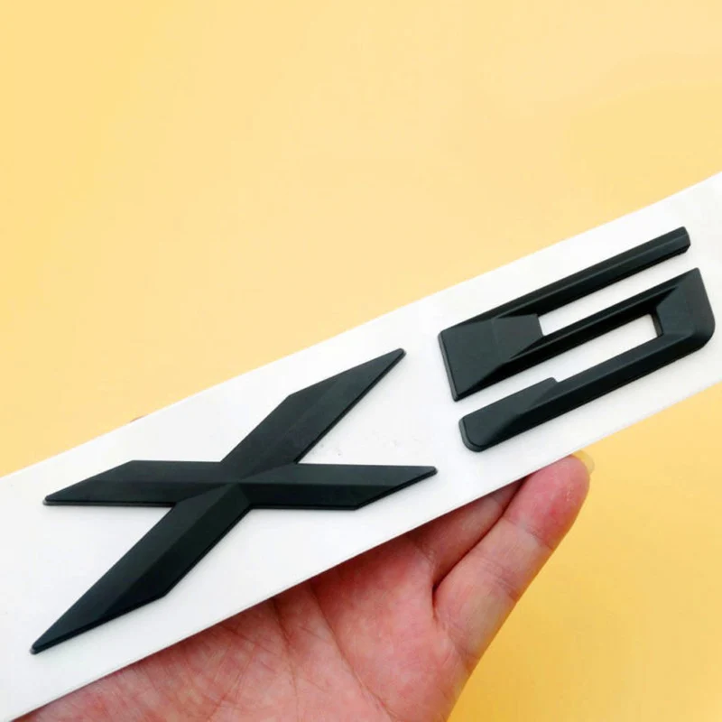 

For BMW X 5 E70 ‎E53 ‎F15 X5 Letter Trunk Emblem Rear Badge Decal Sticker Black Brand New And High Quality