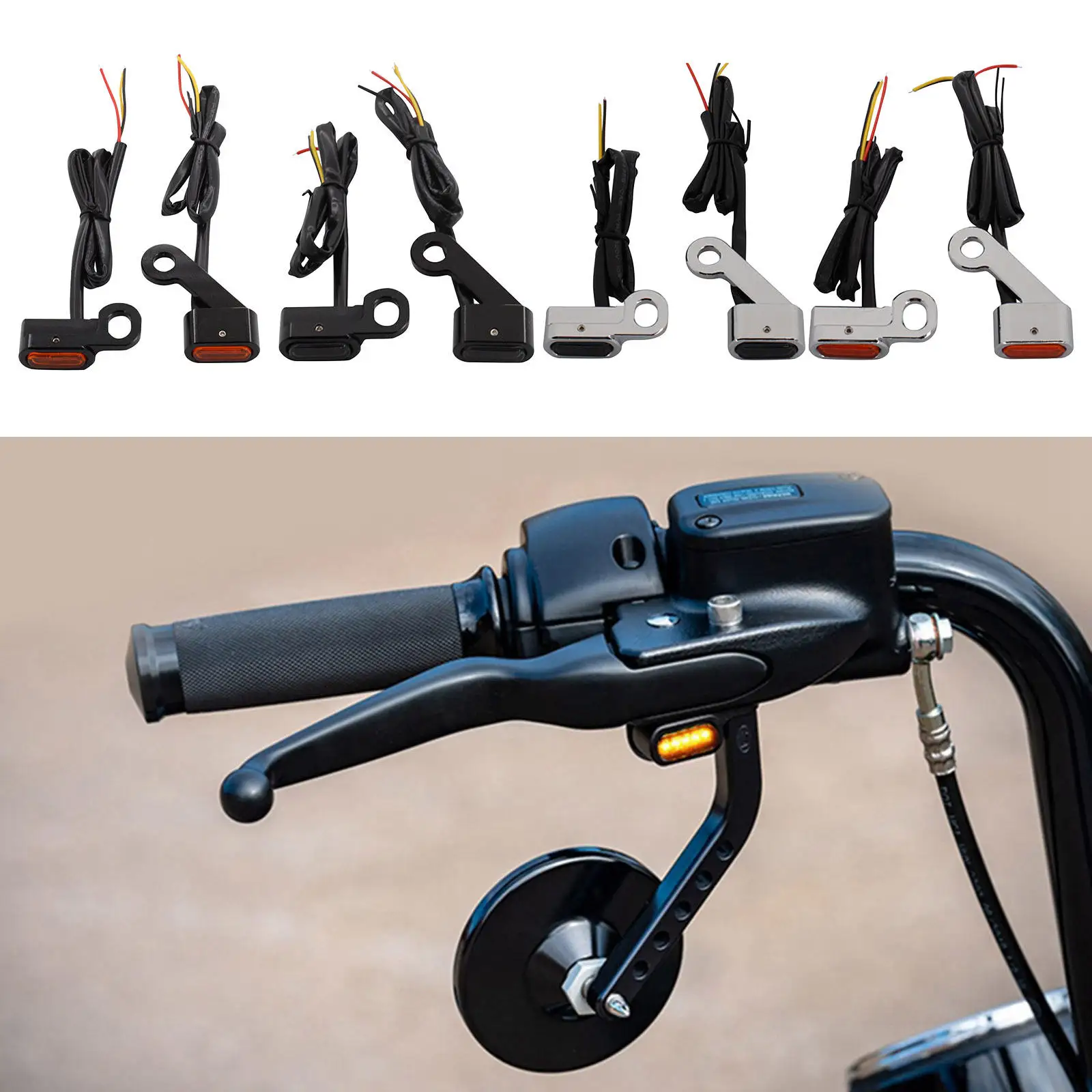 

Motorcycle LED Turn Signal Indicator Blinker Running Light Lamp Fit for Harley 2004-2020 883 1200