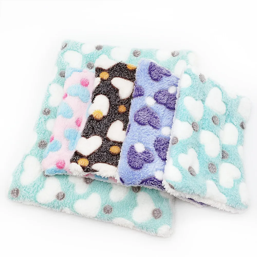 

Square Pet Cat Dog Bed Comfortable Hamster Guinea Pig Nest Soft Blanket Bed Mat Cushion Home Portable Washable Cats Beds