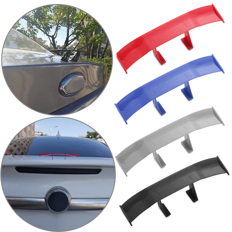 Универсальный мини-спойлер из углеродного волокна украшение для заднего