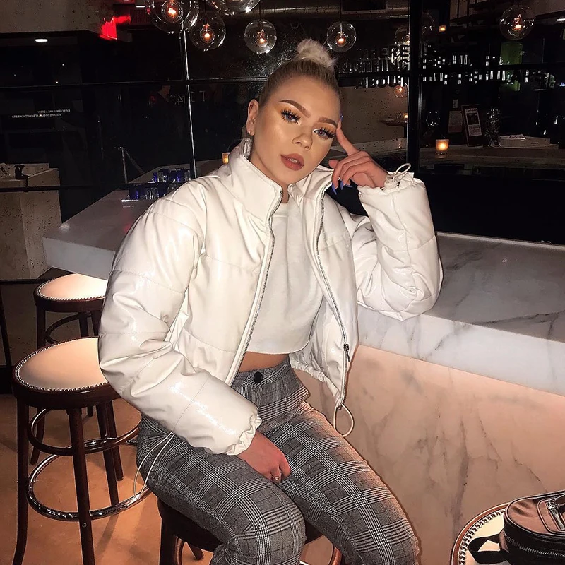 Darlingaga, модная зимняя куртка, для женщин, Turtlenenck, на завязках, парка, пальто, Женский пуховик, укороченные, теплые пальто, верхняя одежда, пальто