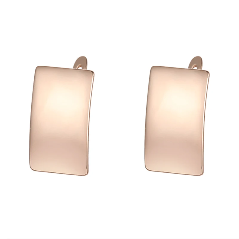 Женские медные серьги FJ 3 стиля квадратные серьги-подвески из розового золота 585