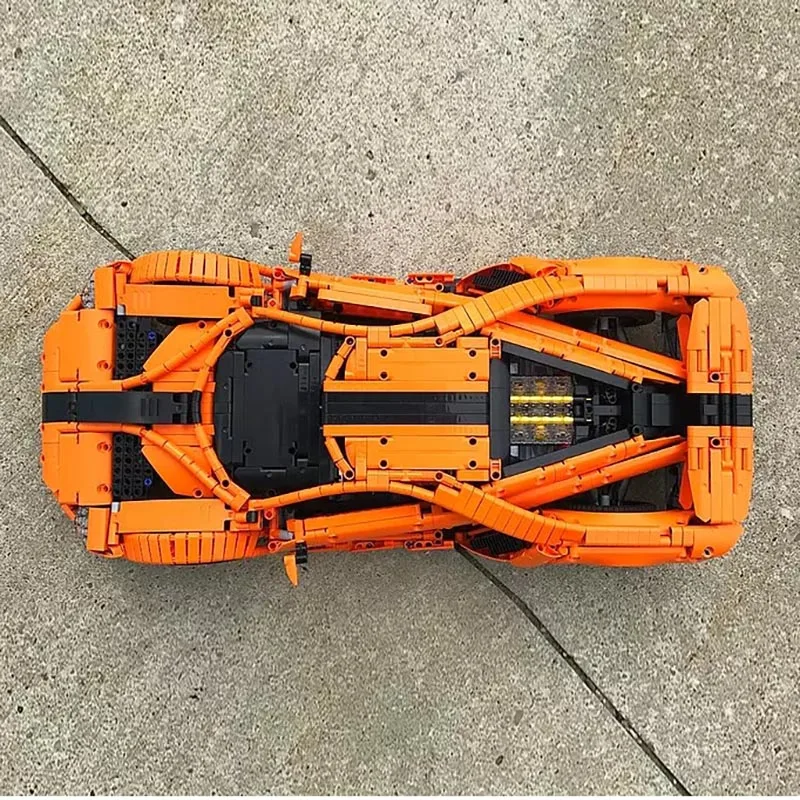 Новый спортивный автомобиль MOC FORD GT Радиоуправляемый с функцией двигателя