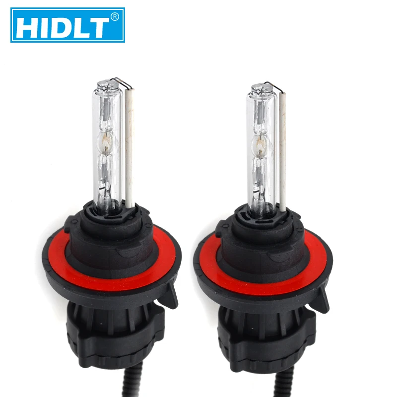 HIDLT 2 шт. 35 Вт 55 би ксеноновые H13-3 Биксеноновые H13 Hi/Lo Сменные лампы 4300K 5000K 6000K 8000K 12V HID