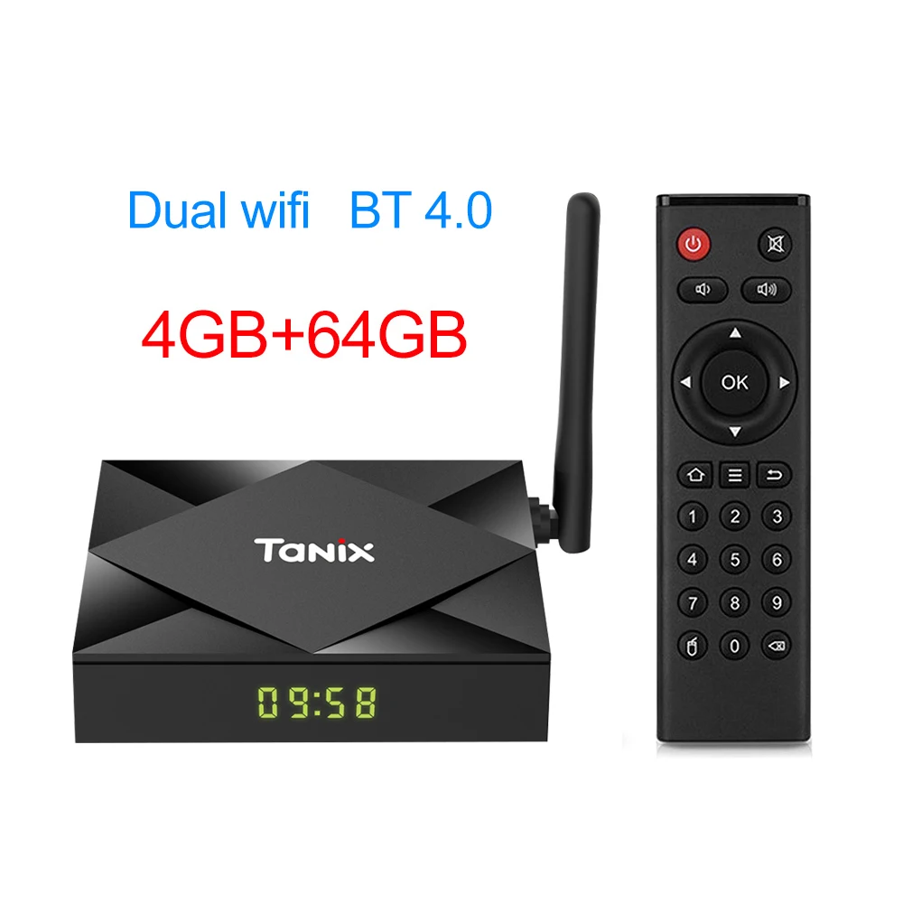 4GB 64GB Tanix TX6S Android 10,0 Smart tv BOX Allwinner H616 4 ГБ 32 ГБ 64 Гб TX6 ТВ-приставка поддержка 4K Duble WiFi Youtube Netflix 2 ГБ 8 ГБ - Цвет: 4GB 64GB