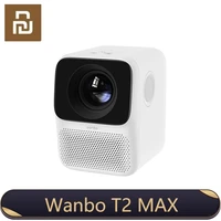 xiaomi wanbo t2 max lcd projector led support 4k vertical keystone correction portable mini home theater projecteur