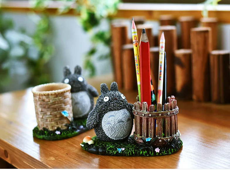 Аниме Тоторо Kawaii настольная Студенческая ручка держатель карандаш для офиса