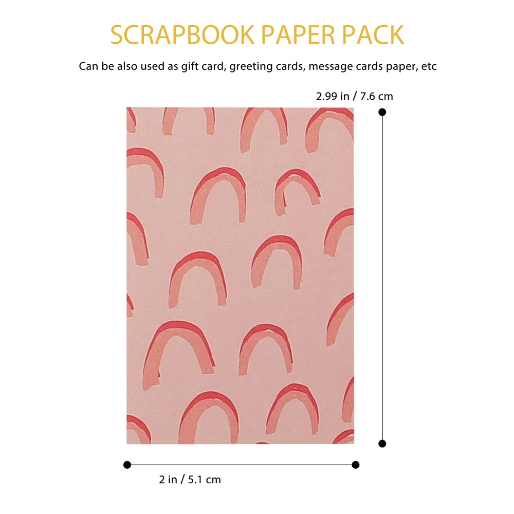 

5PCS Scrapbook Paper Pad Practical Scrapbook Paper Multi-functional Memo Paper