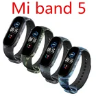 Умные аксессуары для Xiaomi Mi Band 5 4 3, ремешок для наручных часов, спортивный фитнес-браслет, силиконовый сменный Браслет для Miband