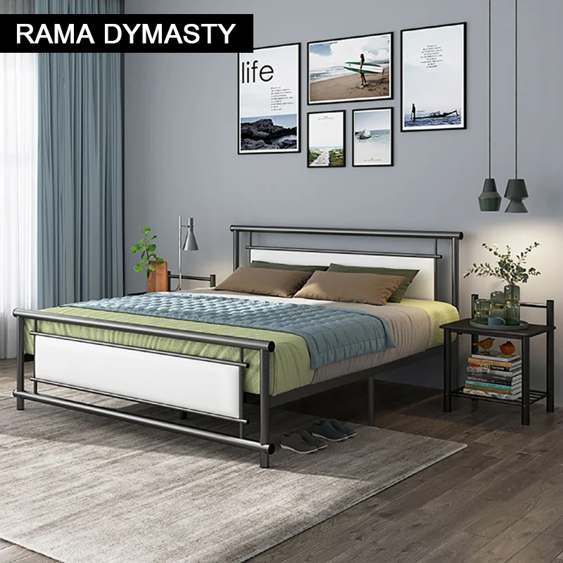 Металлическая кровать RAMA DYMASTY железная в современном дизайне модная king/queen/single size