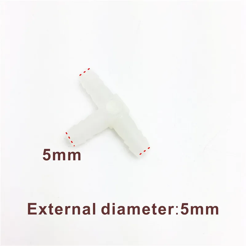 20 шт. Т-образный пневматический Фиттинг воздушный водяной Пластиковый Трубчатый