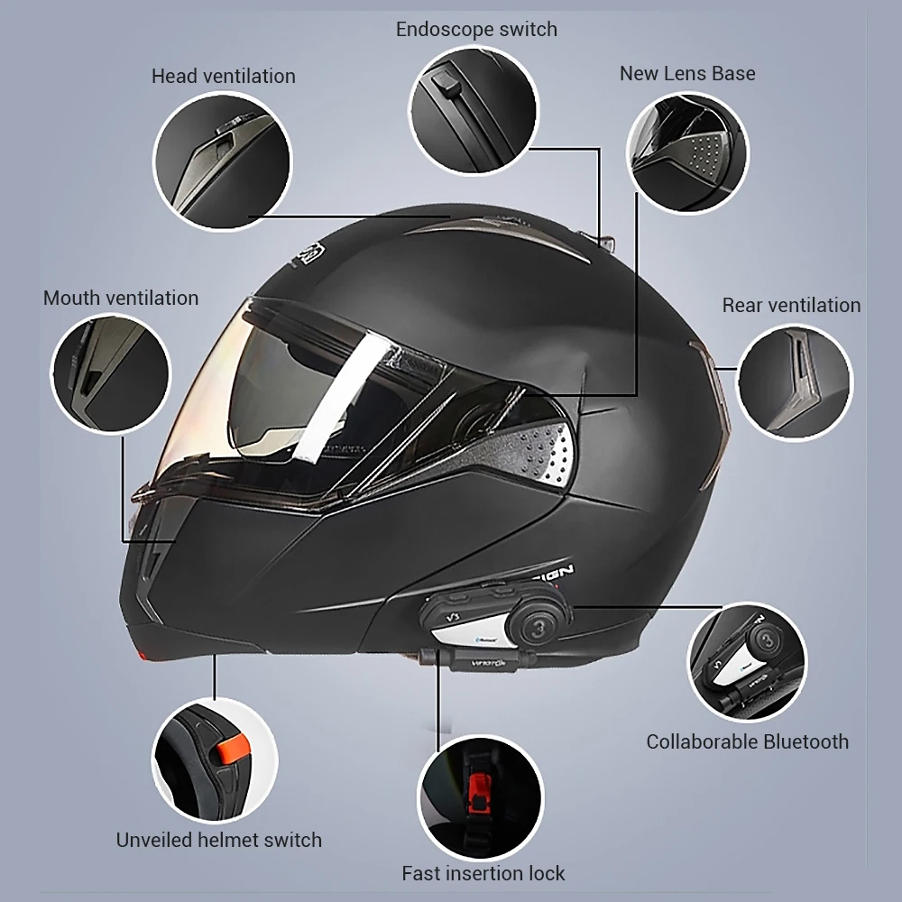 BEON Filp Up мотоциклетный шлем Casco Moto rbike Capacete с двойным козырьком для мотокросса