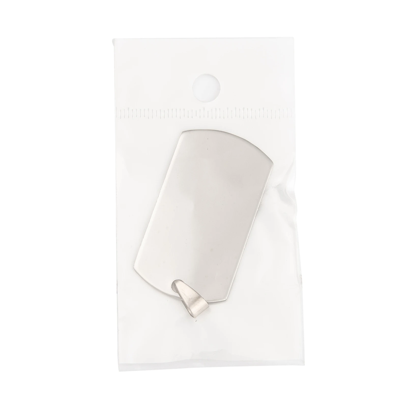 

50pcs 201 Stainless Steel Rounded Rectangle Stamping Blank Tag Pendants for Necklace Men Jewelry Making 43x24x1mm, Hole: 3mm