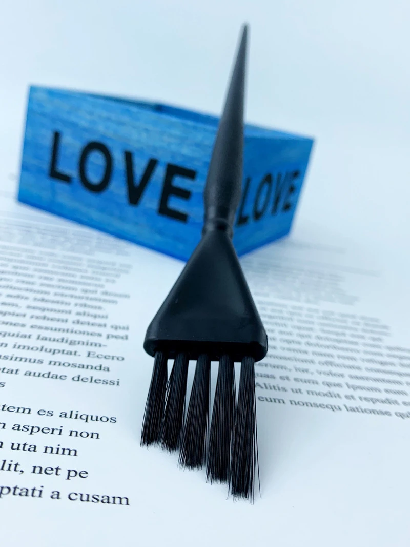 3 шт./компл. Мини Размер косая щеточка для окрашивания волос маленькая краска