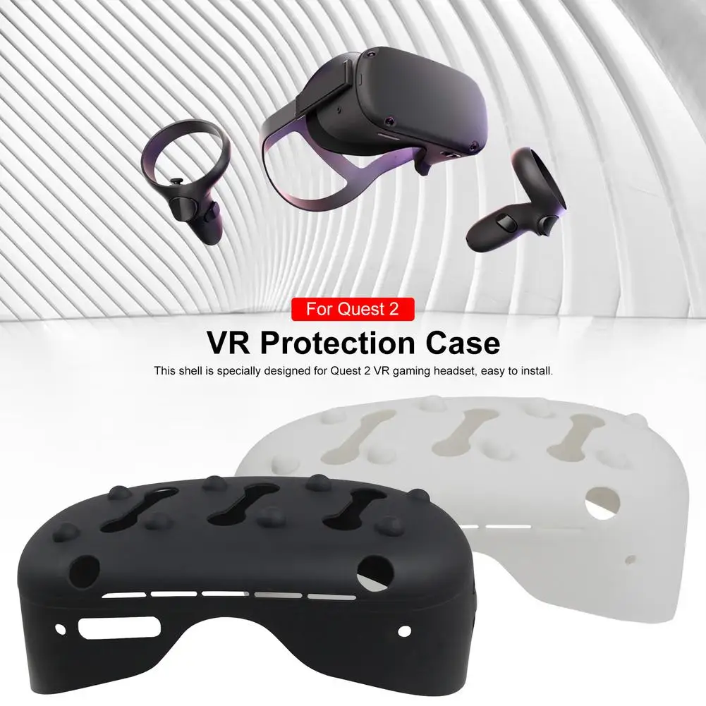 

Силиконовый защитный чехол, чехол для Oculus Quest 2 VR гарнитуры, чехол для защиты от царапин, аксессуары для Oculus Quest 2