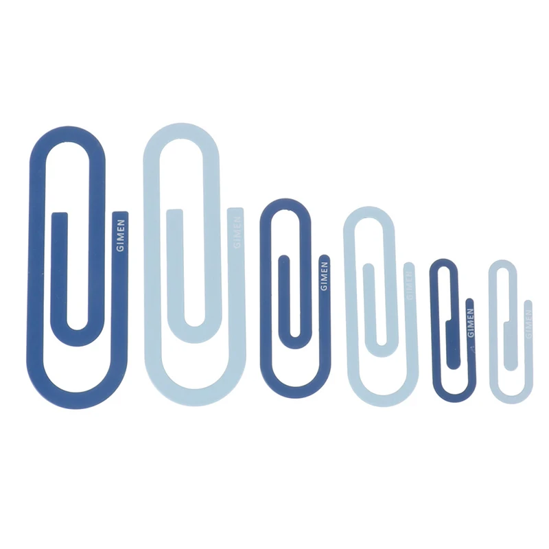 

2Pcs/pack Cute Colorful Kawaii Stationery Paperclips Planner Clips Small Large Metal Paper Clip Bookmark Office School Supplies