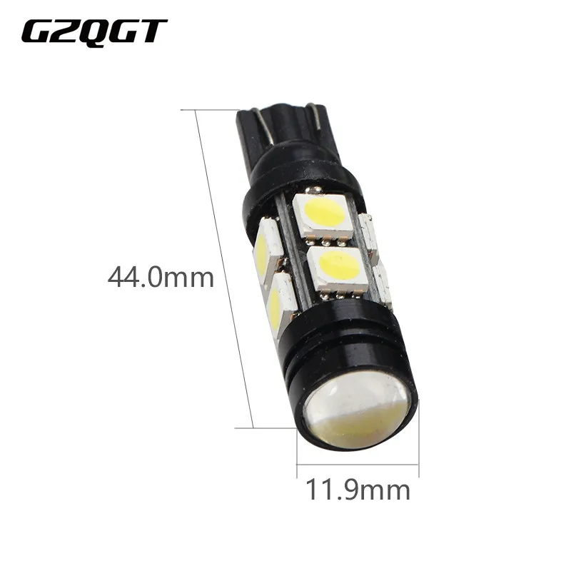 10 шт. 1 5 Вт светодиодные линзы T10 5050 8 SMD лампы W5W автомобильный индикатор