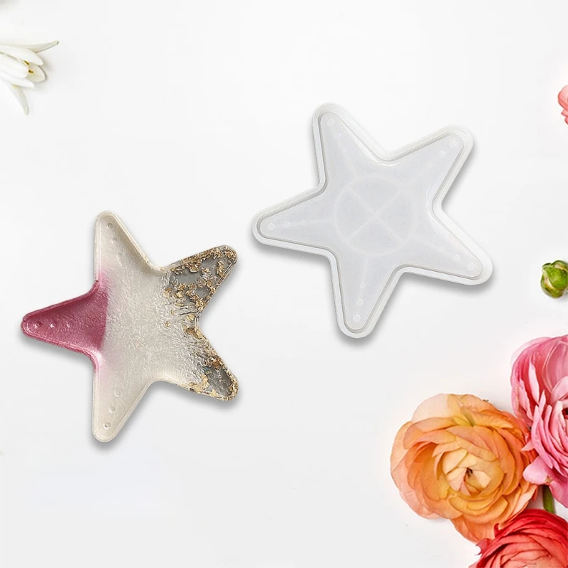 

Stars Shape Tray Epoxy Resin Mold Serving Board Plate Silicone Mould DIY Crafts Ornaments Home Decorations Casting Tools