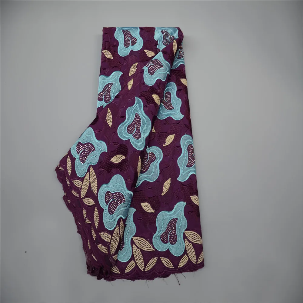 

Лидер продаж, африканские кружевные ткани из 100% хлопка, 2022 Высококачественная французская швейцарская вуаль, кружевные ткани из чистого хлопка, 5-7 ярдов/партия 180914