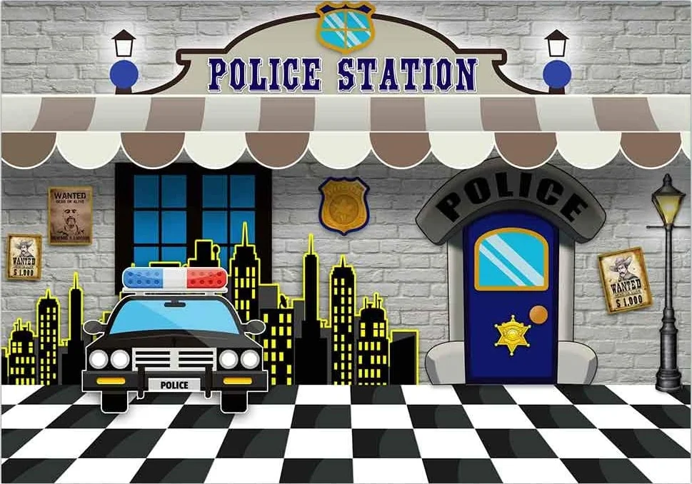 Набор для алмазной вышивки полицейский участок | Дом и сад