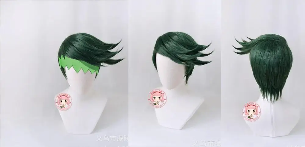 Армейский зеленый Необычные приключения Джоджо Trish Una+ bun Leone abbacchio Бруно Bucciarati Narancia Ghirga Аниме Костюм для косплея парик волосы+ трек - Цвет: Армейский зеленый