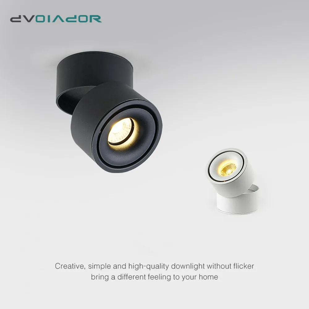 Светодиодный светильник складной потолочный с поверхностным креплением