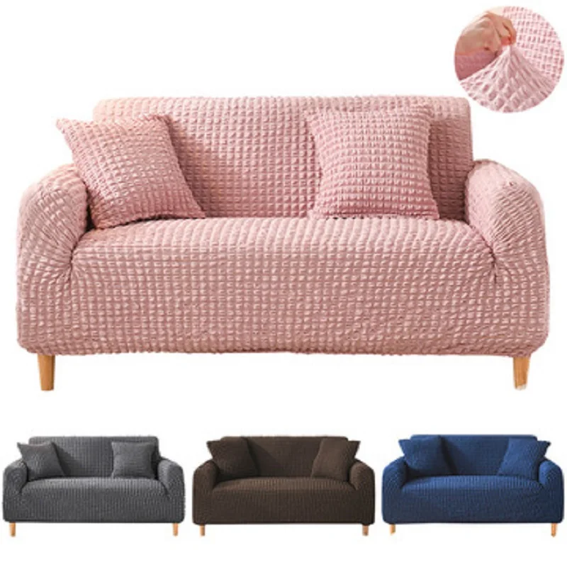 Эластичный чехол для дивана однотонный клетчатый эластичный софы в гостиную L